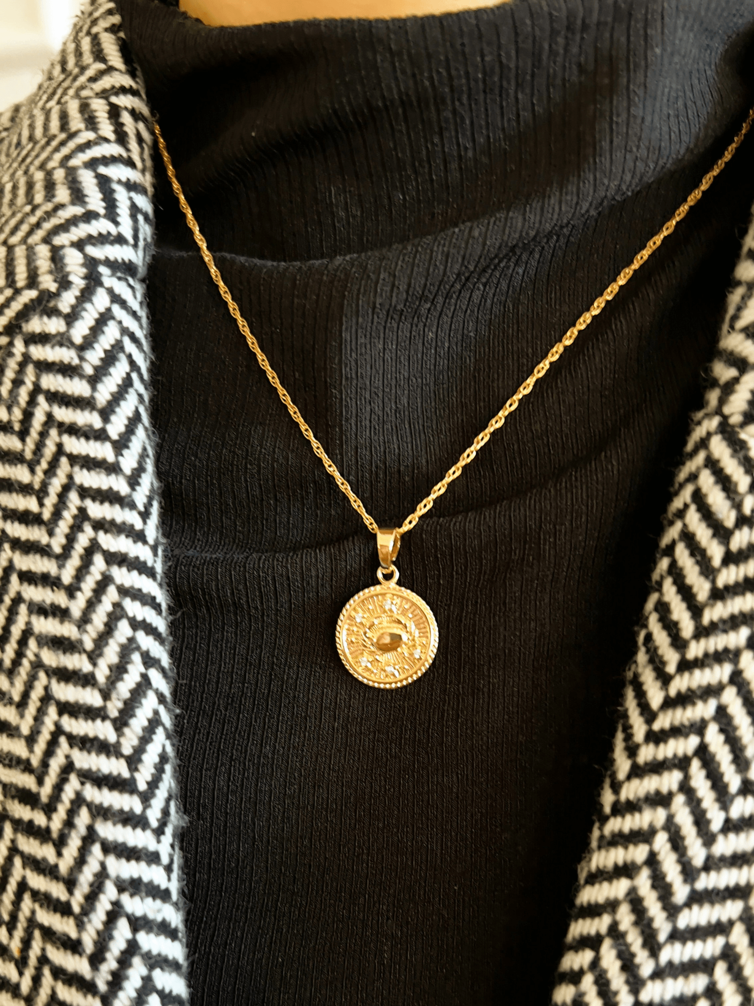 Cancer Zodiac Necklace <br>  JUN 21 - JUL 22