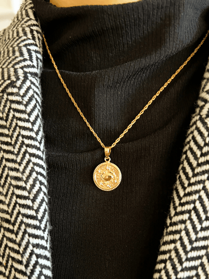 Cancer Zodiac Necklace <br>  JUN 21 - JUL 22