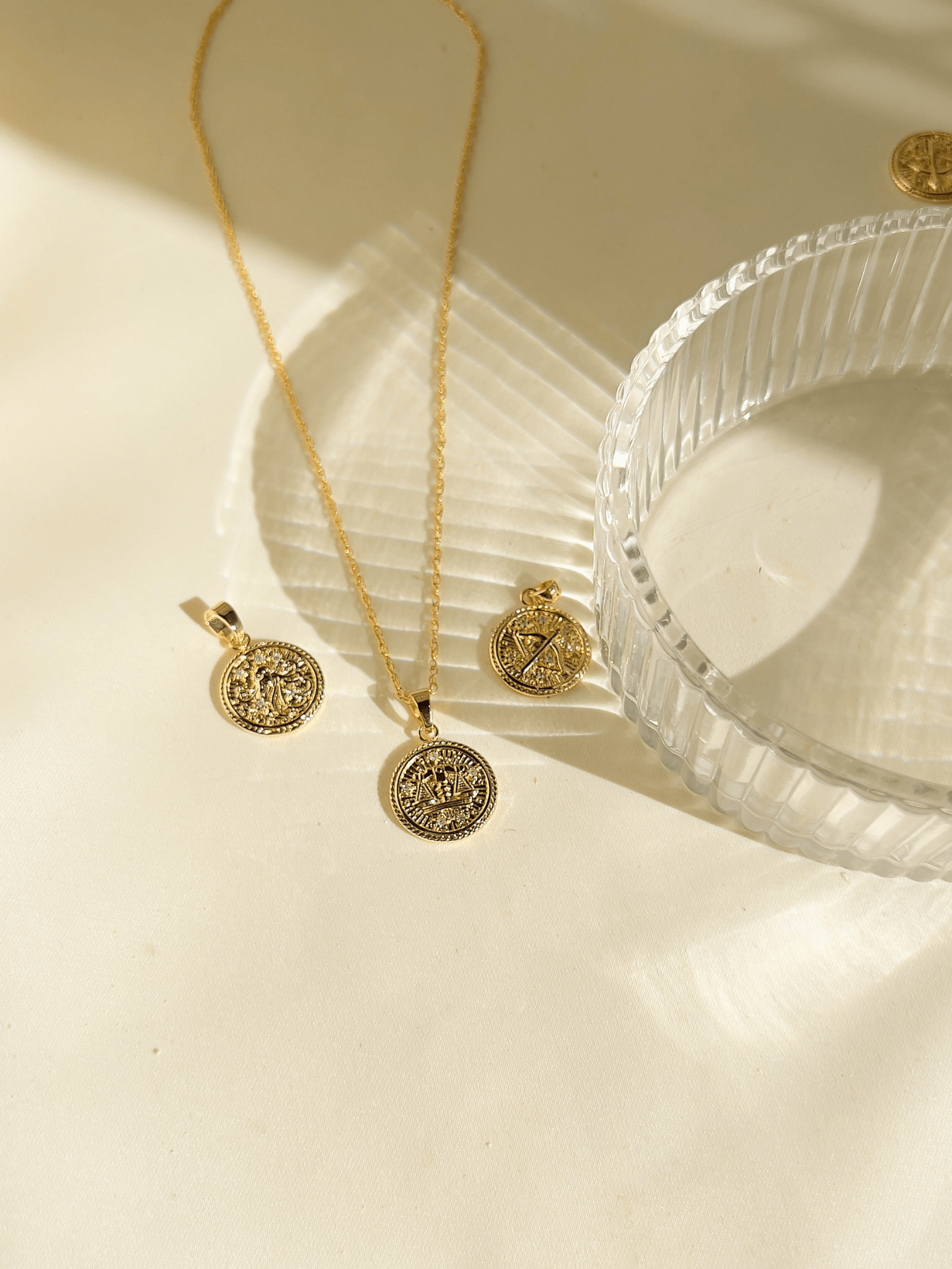 Libra Zodiac Necklace <br>  SEP 23 - OCT 22