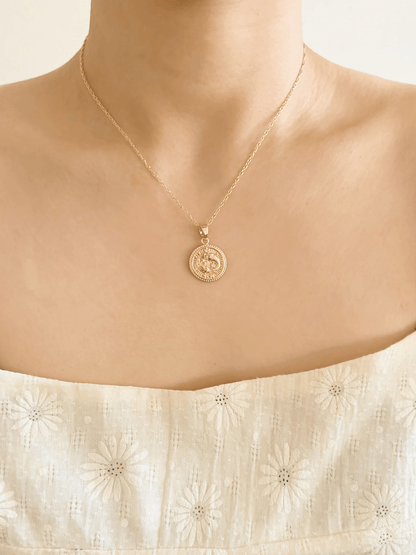 Pisces Zodiac Necklace <br>  FEB 18 - MAR 20