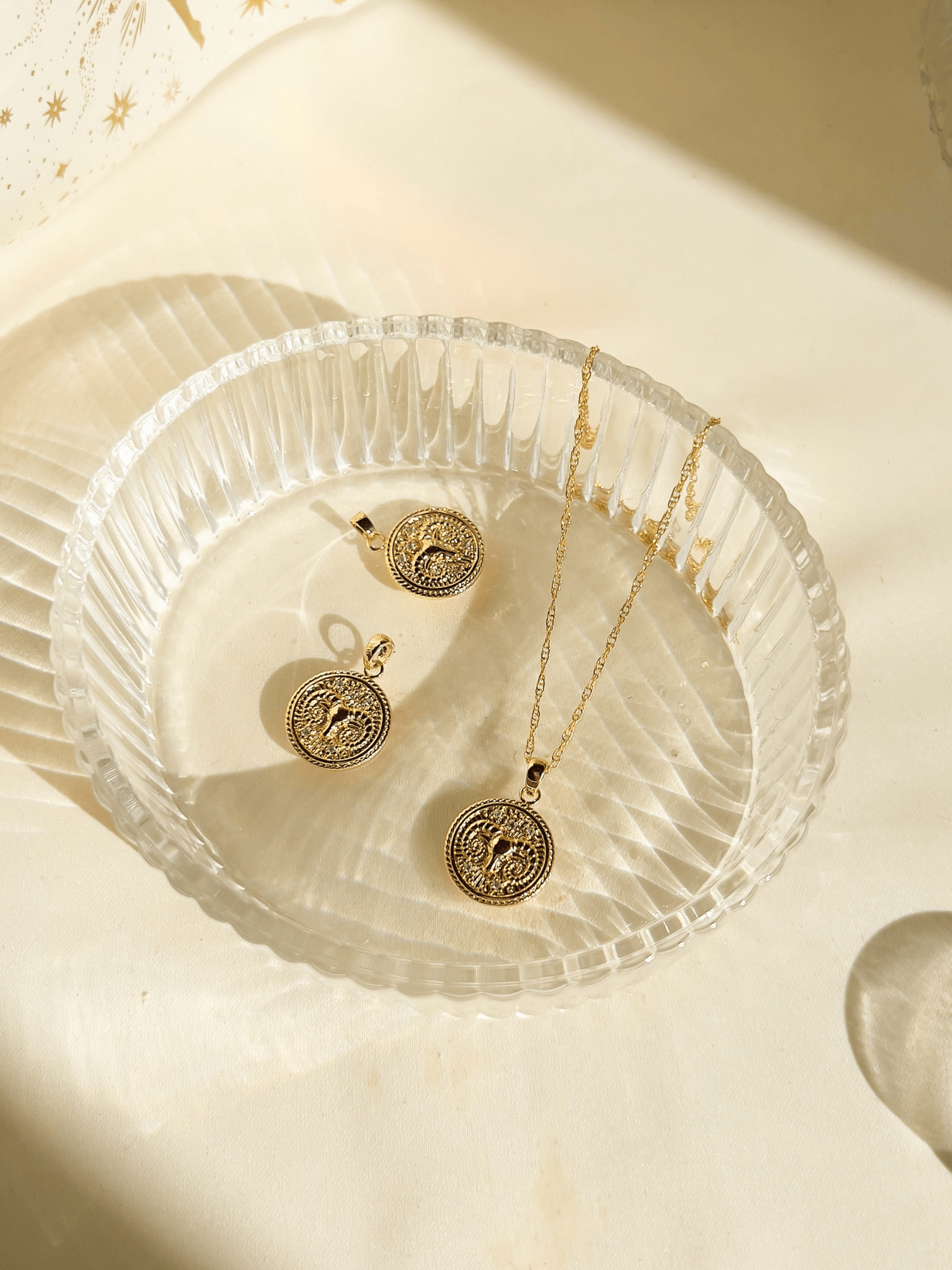 Aries Zodiac Necklace <br>  MAR 21 - APR 19