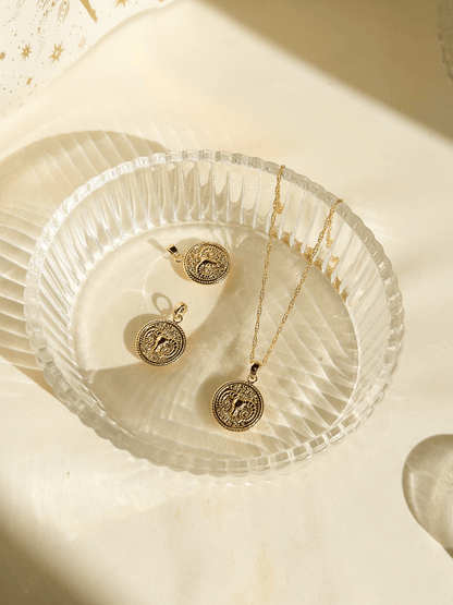 Aries Zodiac Necklace <br>  MAR 21 - APR 19