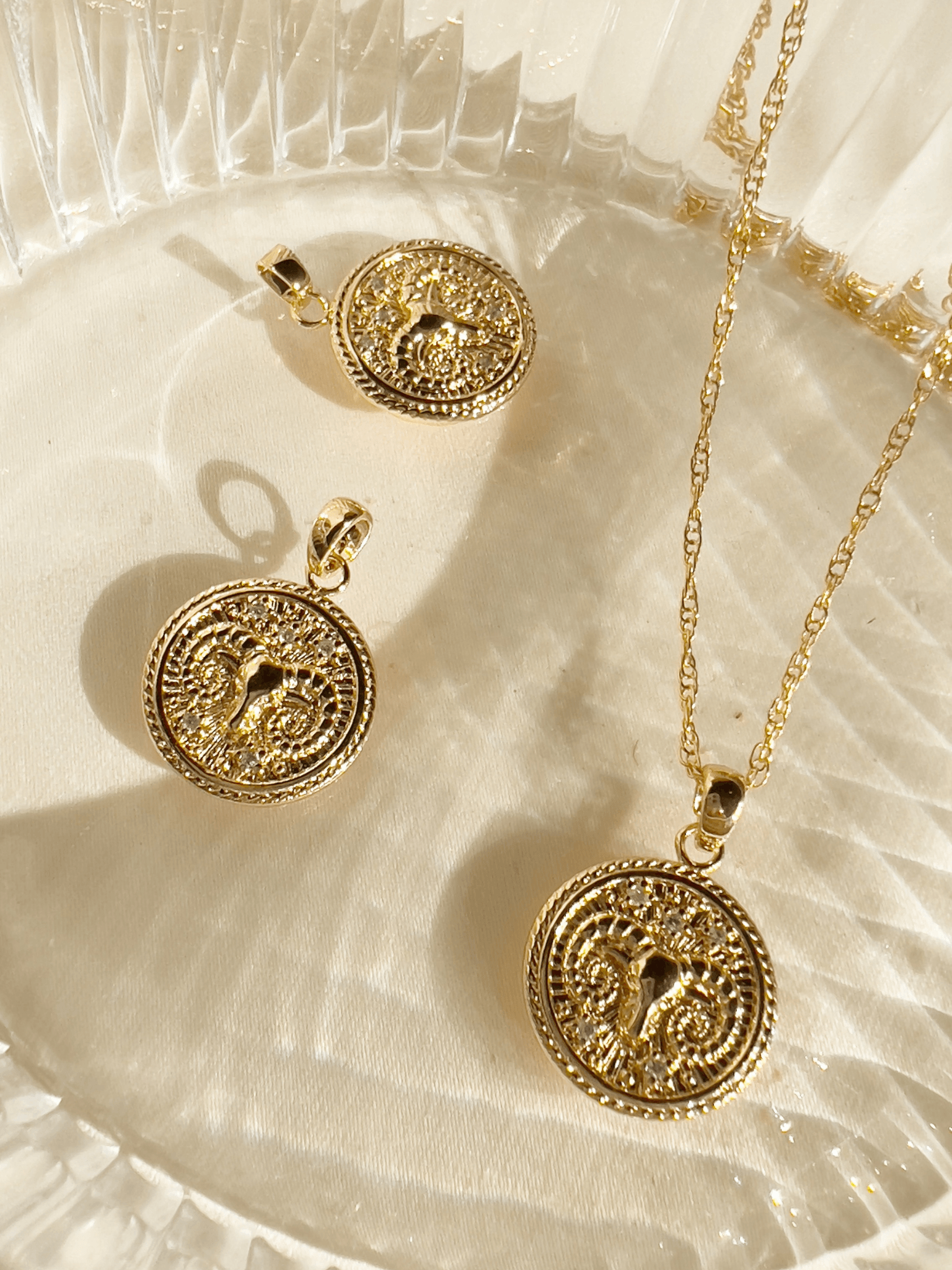 Aries Zodiac Necklace <br>  MAR 21 - APR 19