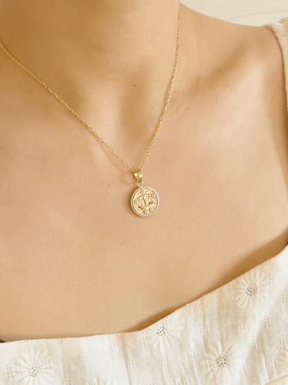 Libra Zodiac Necklace <br>  SEP 23 - OCT 22