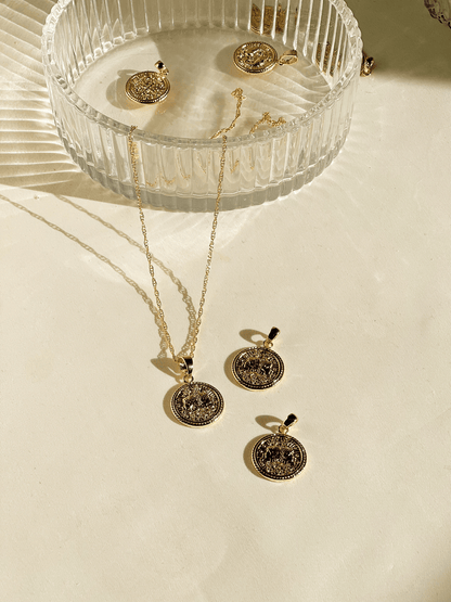 Gemini Zodiac Necklace <br>  MAY 21 - JUN 20