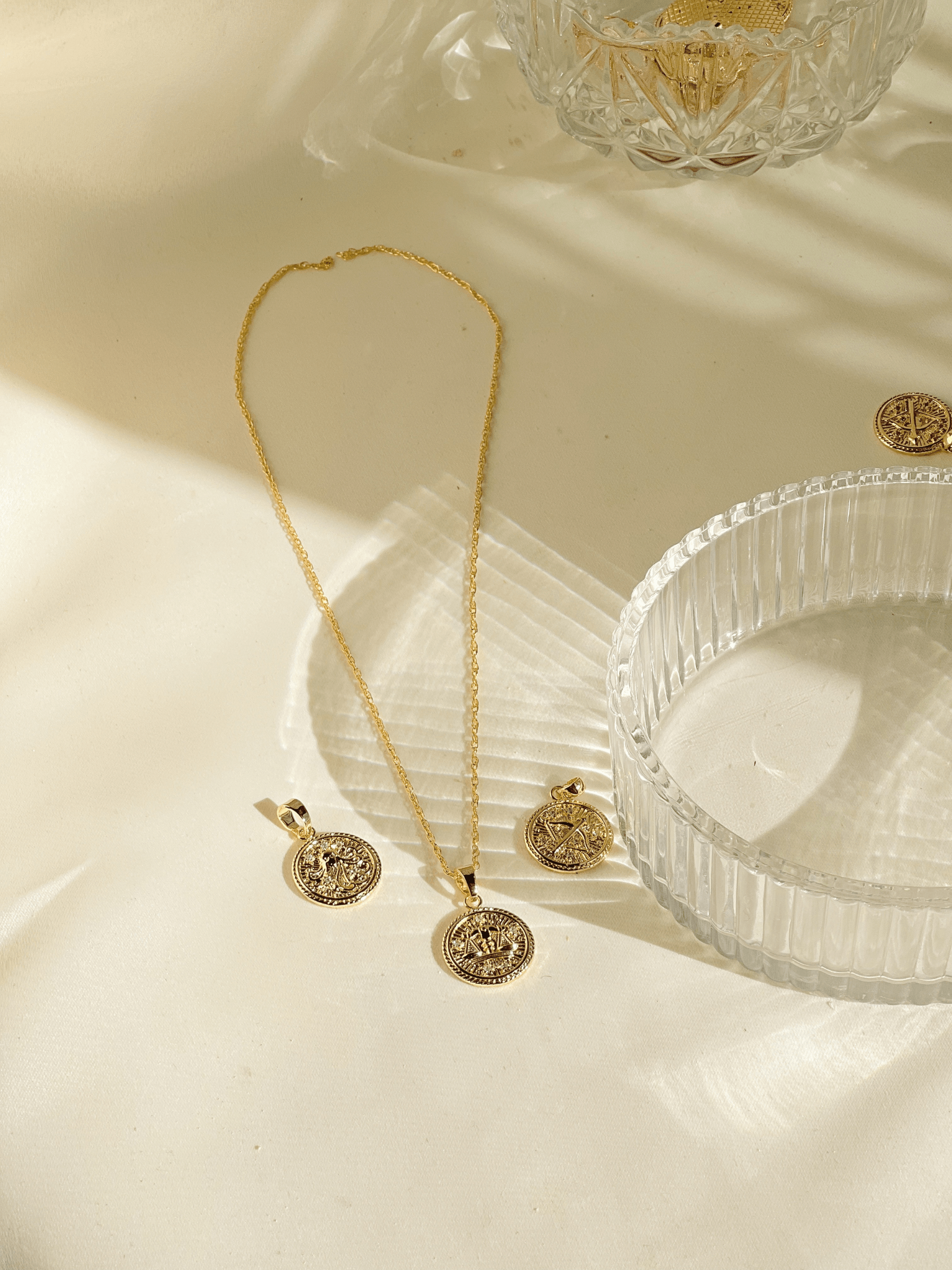 Libra Zodiac Necklace <br>  SEP 23 - OCT 22