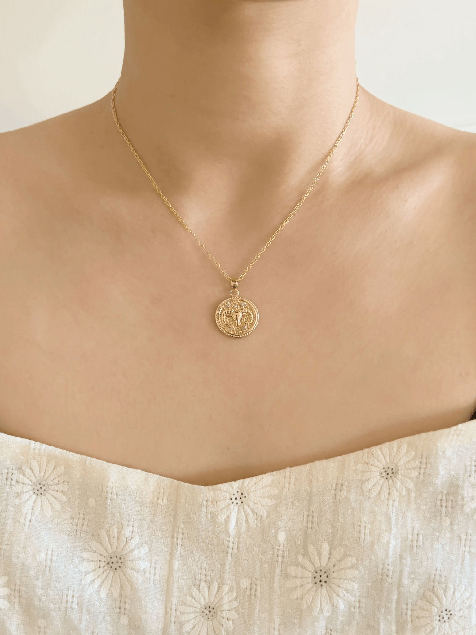 Taurus  Zodiac Necklace <br>  APR 20 - MAY 20
