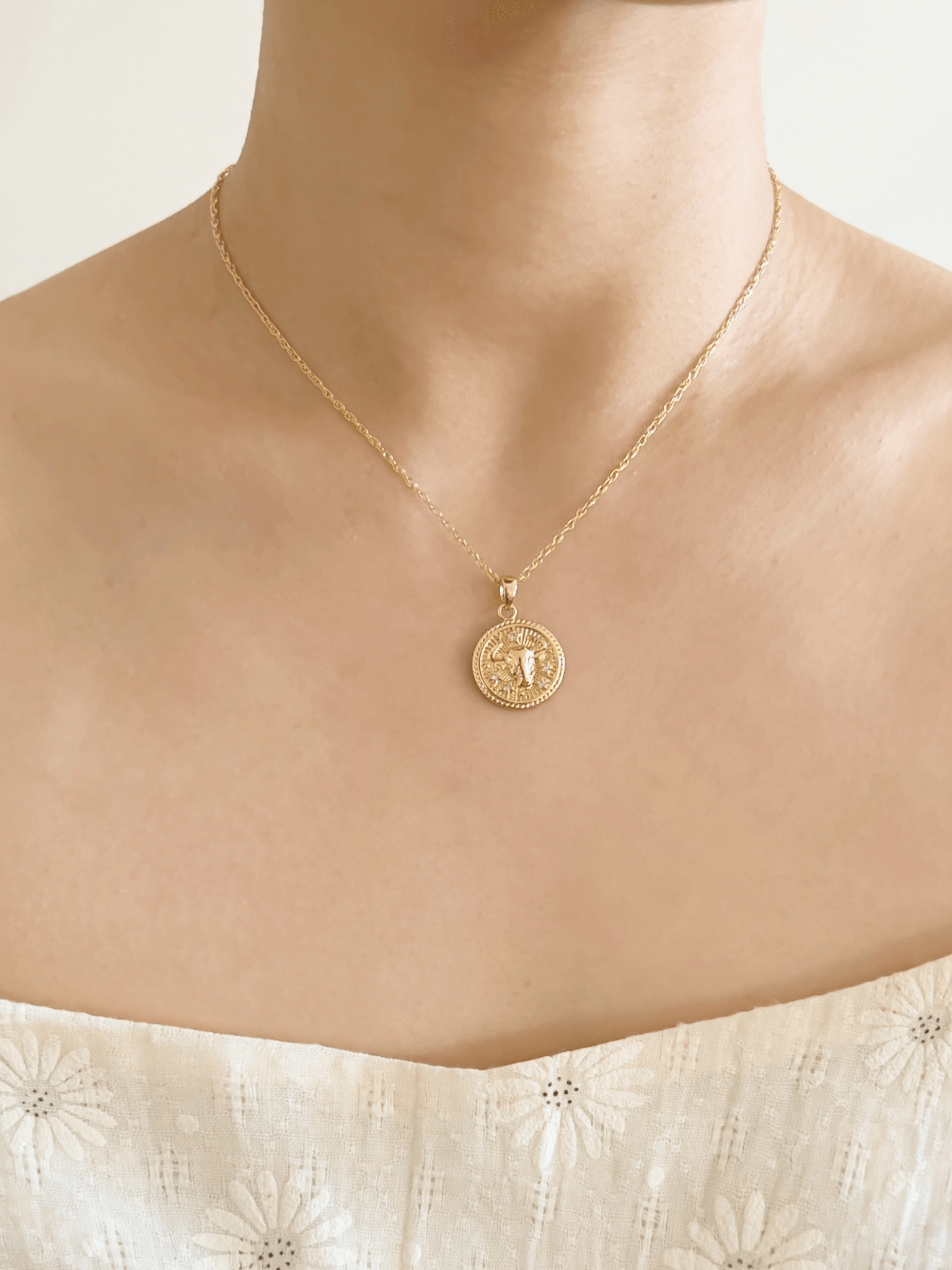 Taurus  Zodiac Necklace <br>  APR 20 - MAY 20