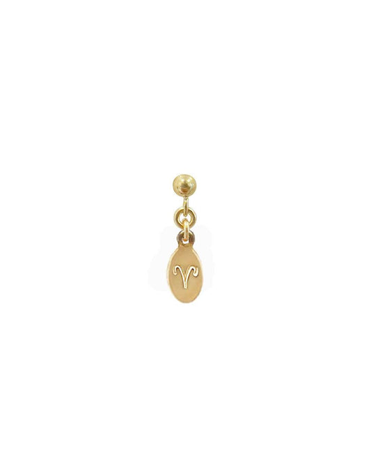 Zodiac Oval Mini Stud