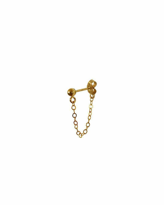 Chained Single Ball Stud