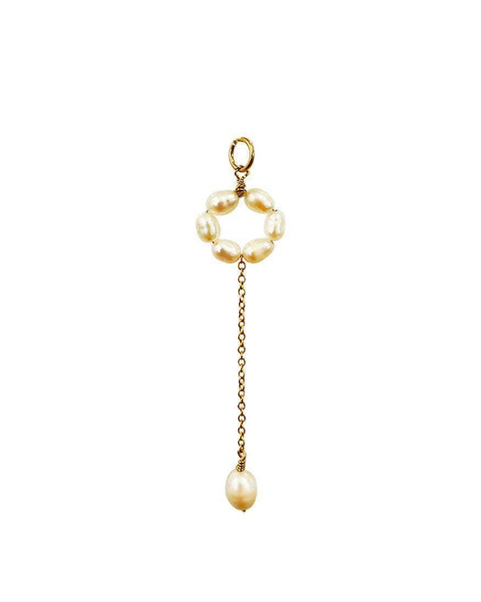 Elise Pearl Tassel Charm