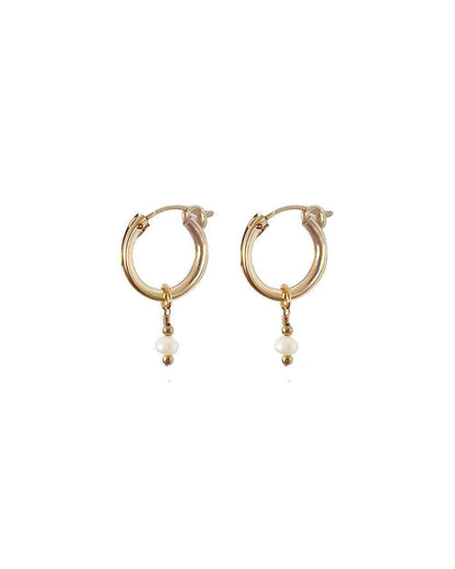 Fabia Pearl Hoops