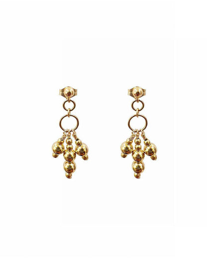 Fabia Triple Stud Earrings