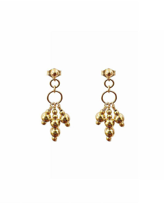 Fabia Triple Stud Earrings