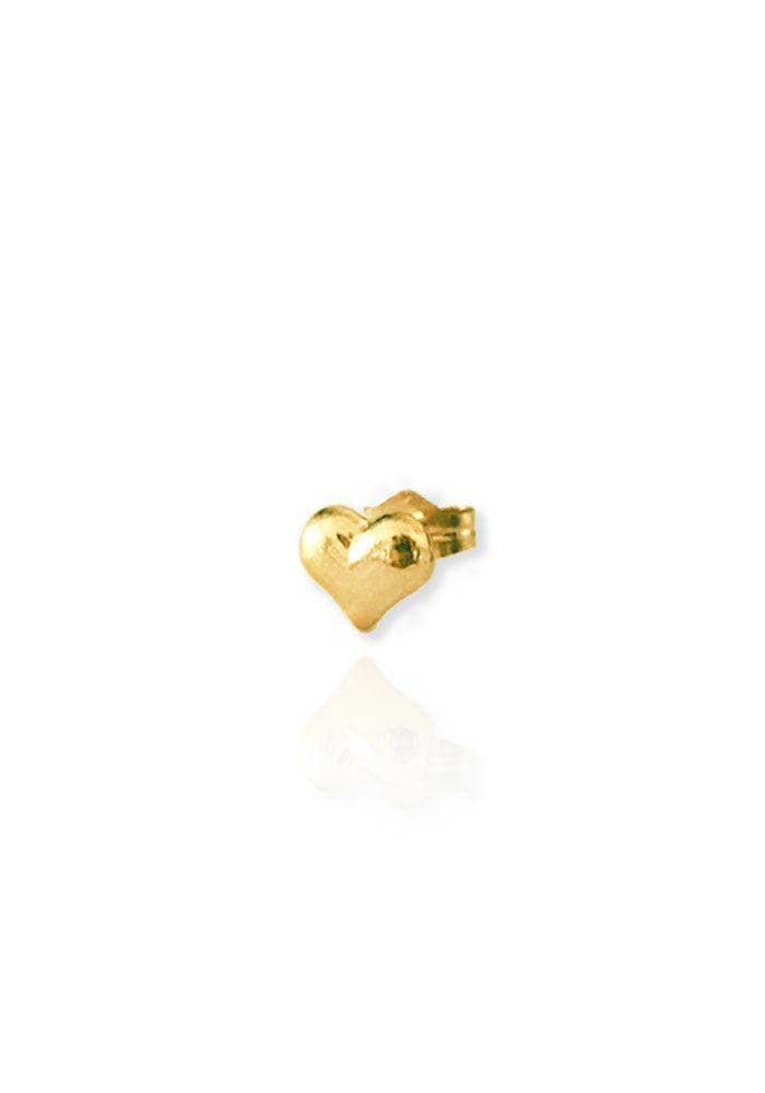 Golden Heart Single Stud