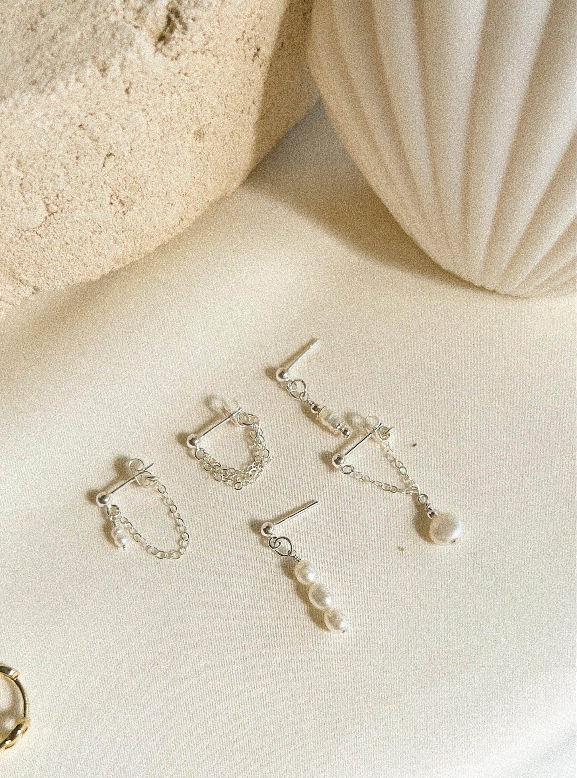 Ellie Triple Chain Stud