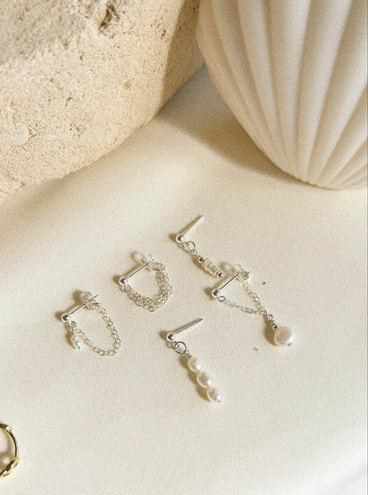 Ellie Triple Chain Stud