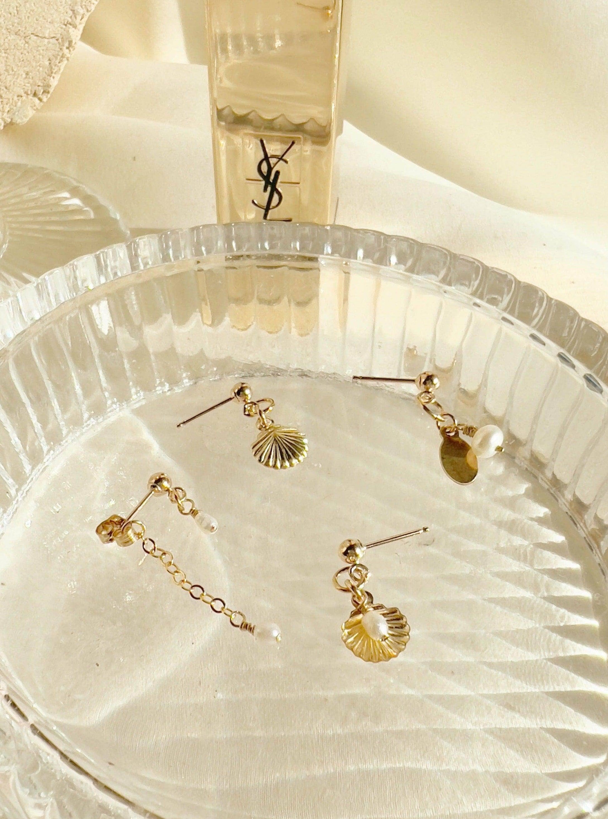 Lucy Pearl Stud Earrings