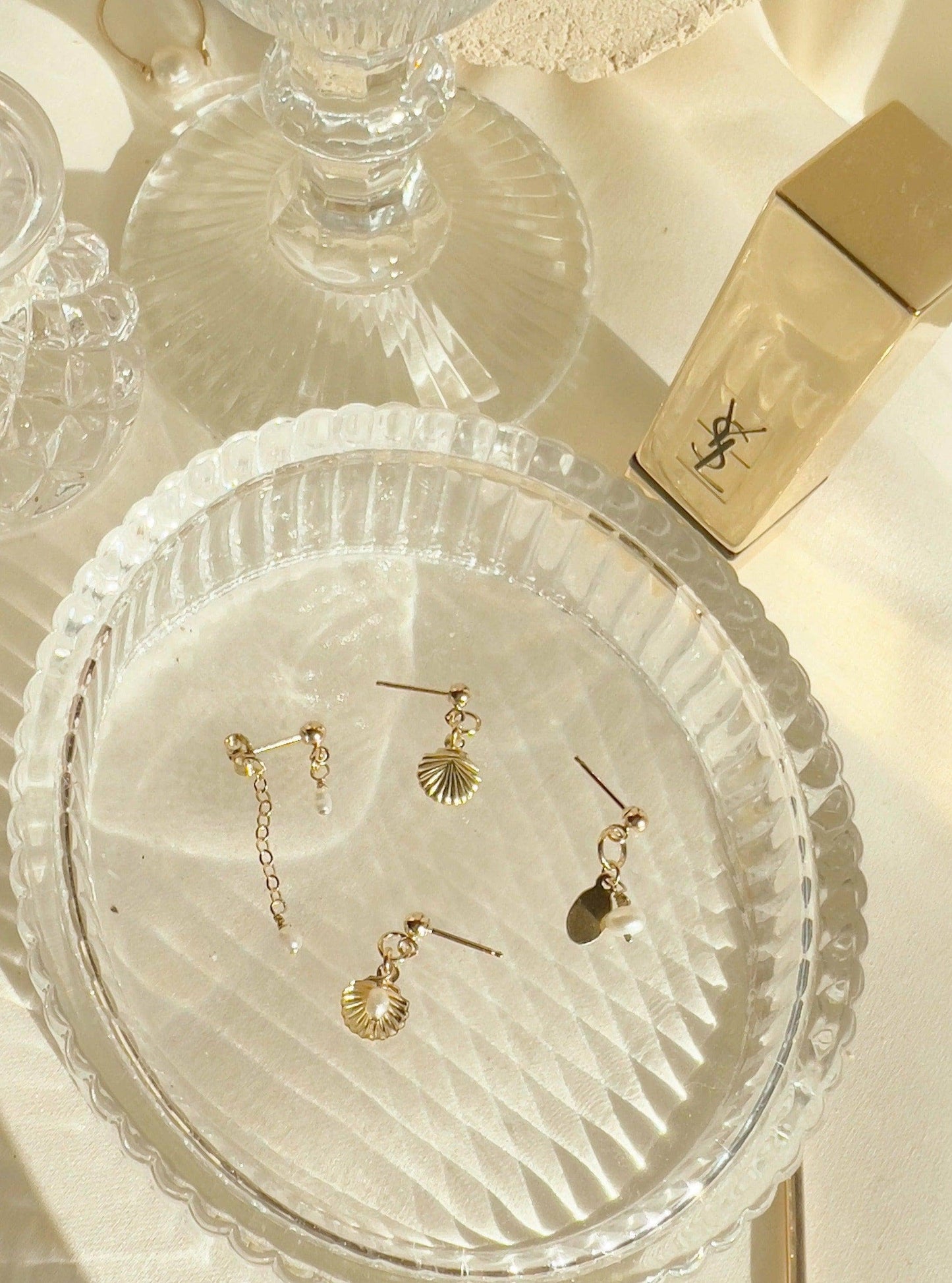 Lucy Pearl Stud Earrings