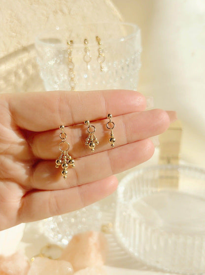 Fabia Triple Stud Earrings