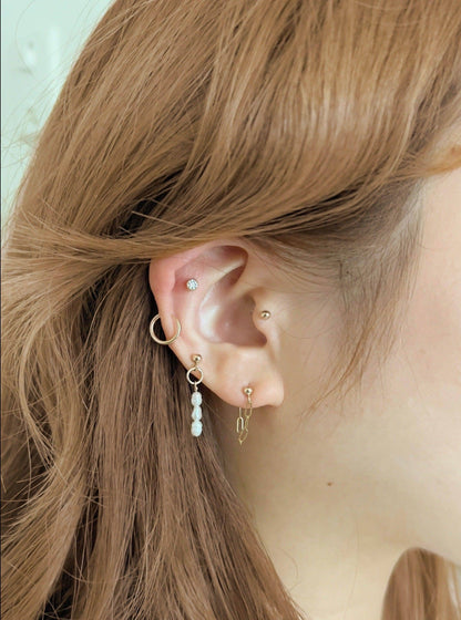 Ivy Chained Stud Earrings