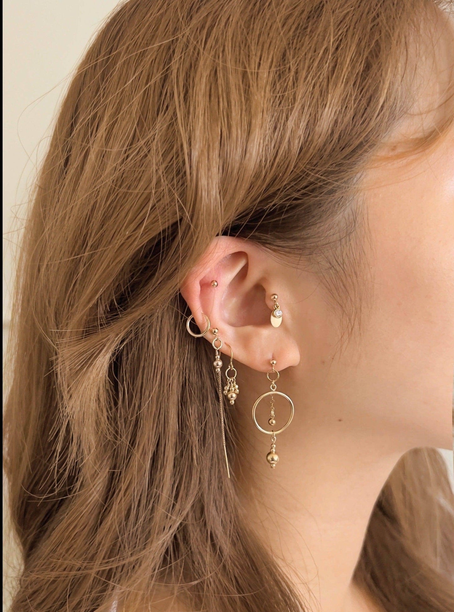 Fabia Single Stud Earrings