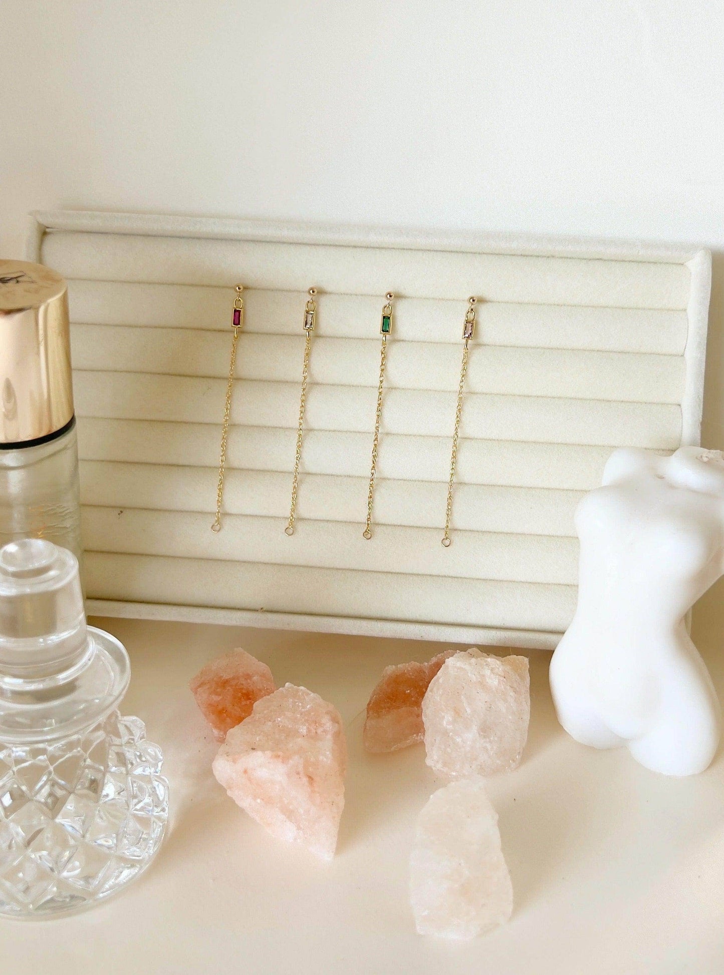 Vittoria Purple Chain Stud