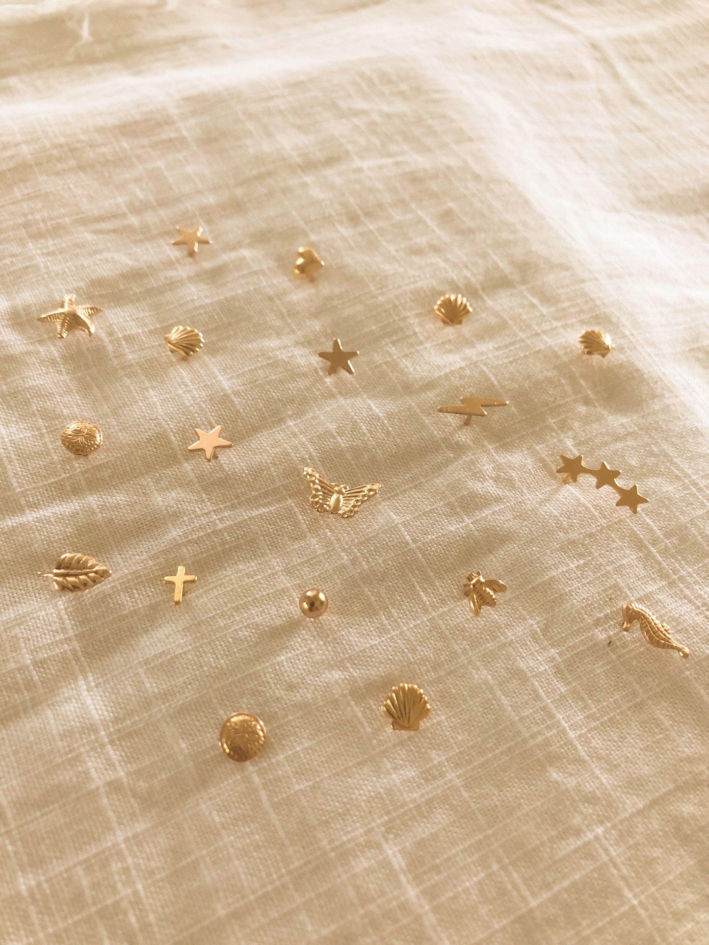 Ariel Seahorse Single Stud -  Right