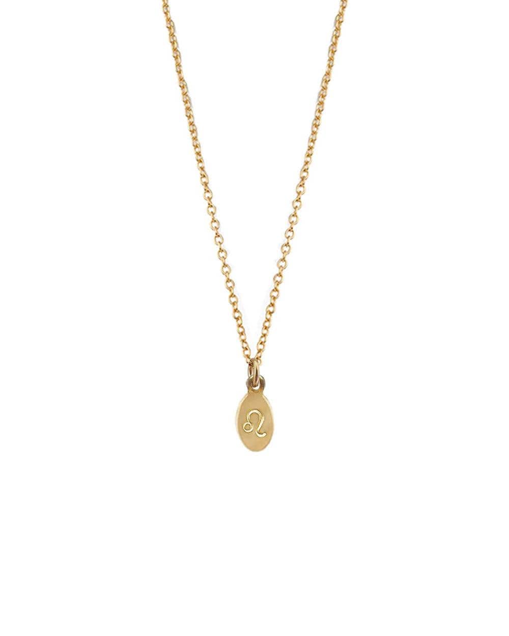 Zodiac Mini Oval Necklace