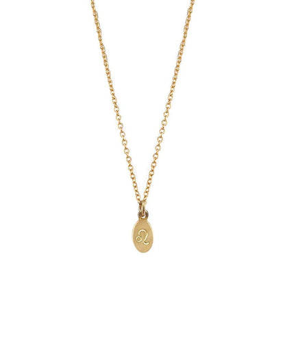 Zodiac Mini Oval Necklace