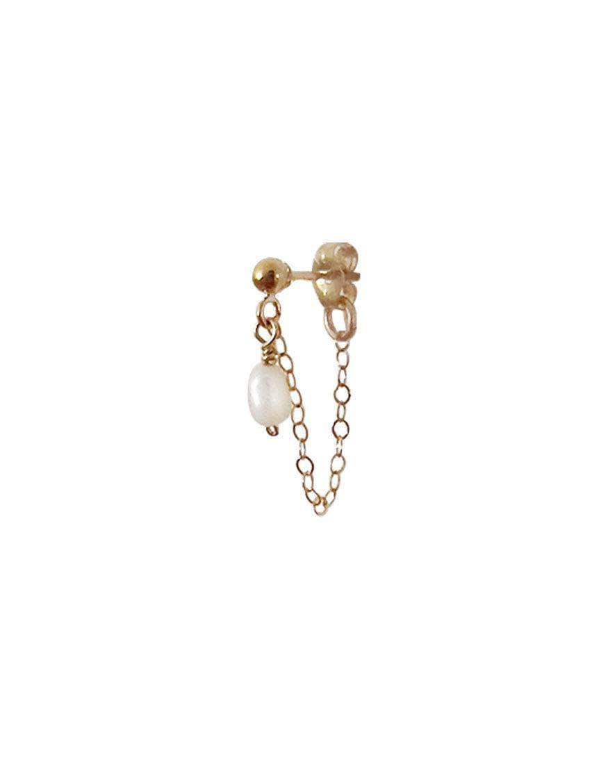 Lillian Pearl Chain Stud