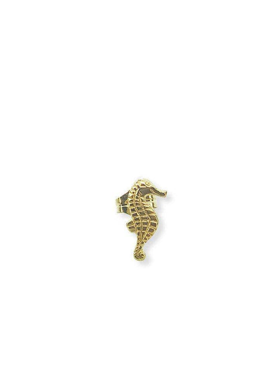 Ariel Seahorse Single Stud -  Right