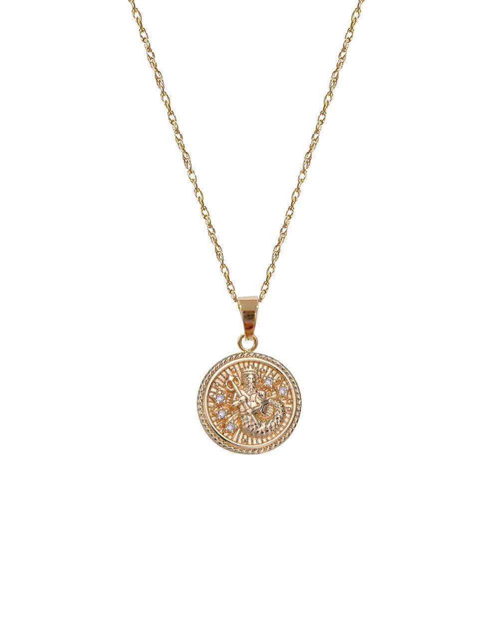Aquarius Zodiac Necklace <br>  JAN 20 - FEB 18