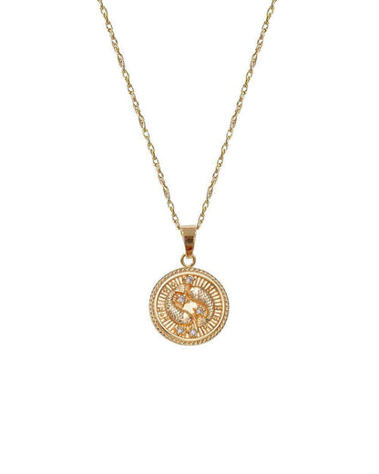 Pisces Zodiac Necklace <br>  FEB 18 - MAR 20