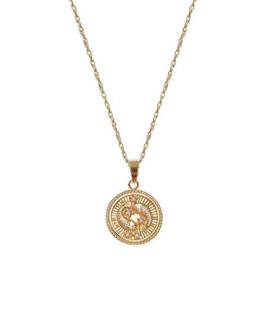 Pisces Zodiac Necklace <br>  FEB 18 - MAR 20