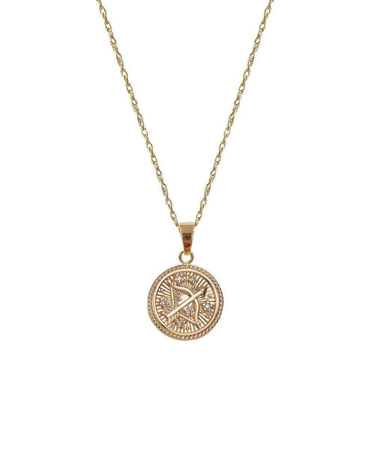 Sagittarius Zodiac Necklace <br> NOV 22 - DEC 21