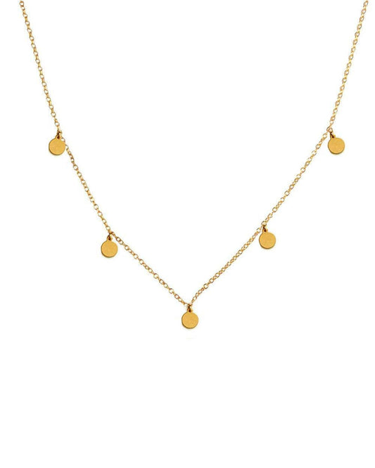 Julia Gold Coin Disc Choker