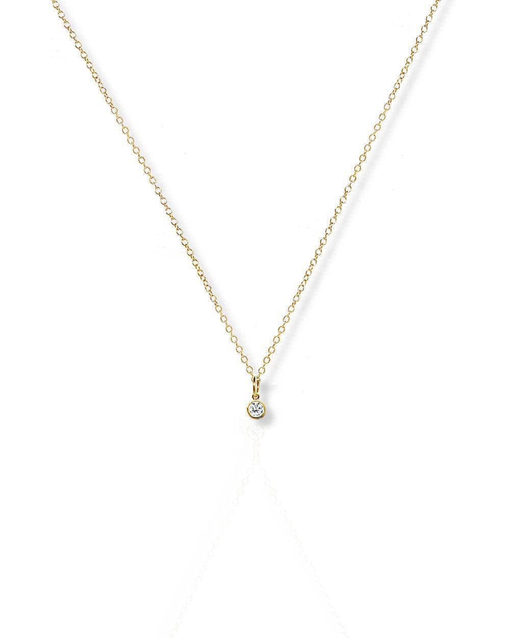 Bezel Dia Necklace