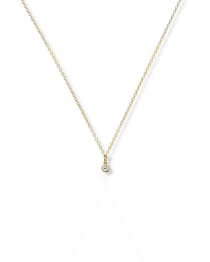 Bezel Dia Necklace
