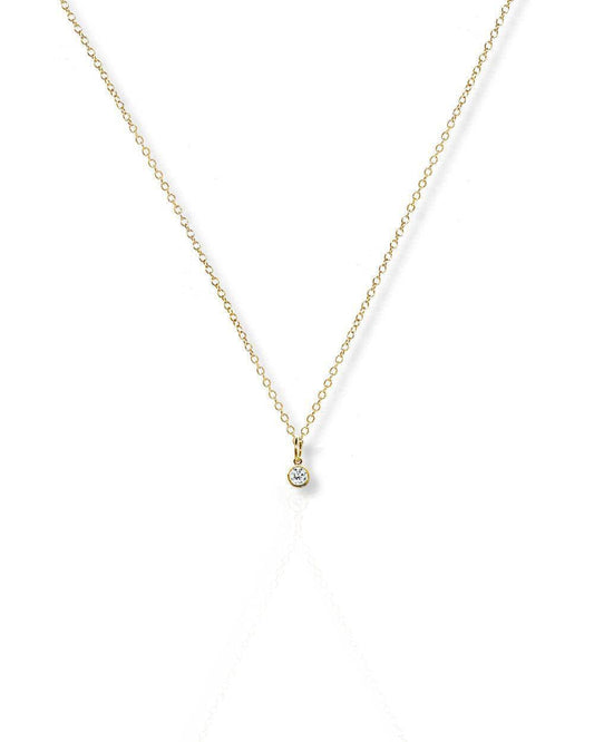 Bezel Dia Necklace