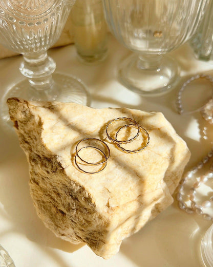 Donna Hammered Stacking Ring