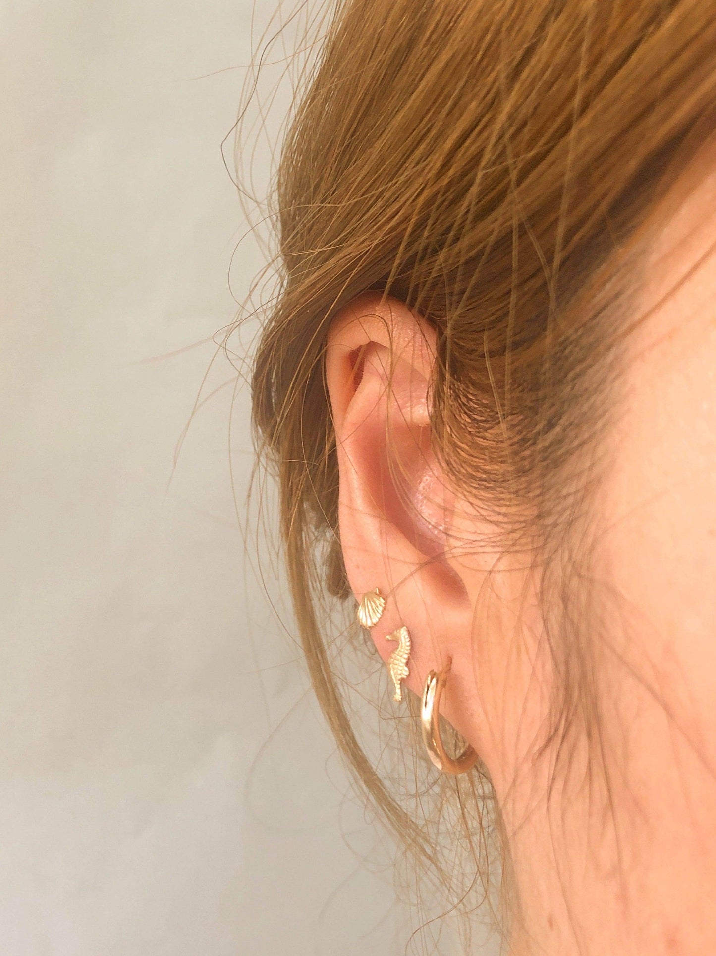 Ariel Seahorse Studs