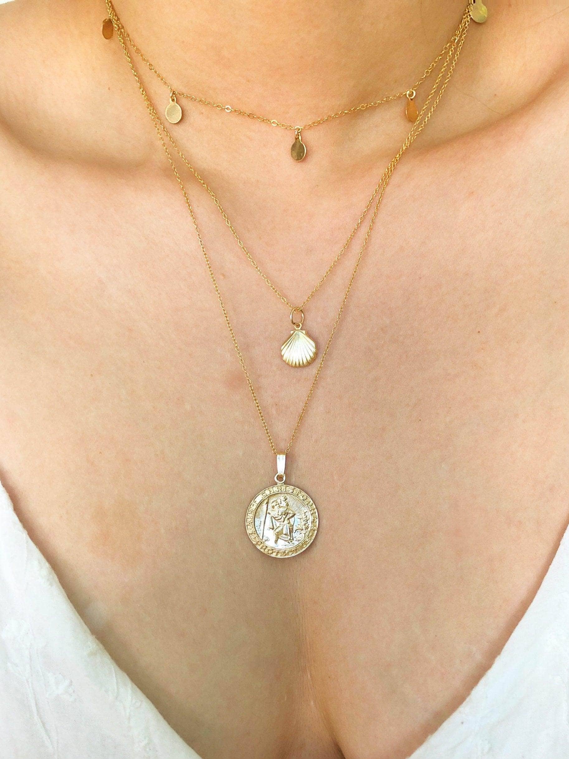Julia Gold Coin Disc Choker