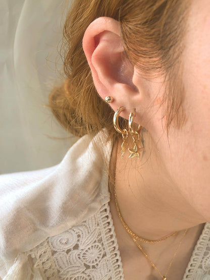 Ariel Starfish Hoops