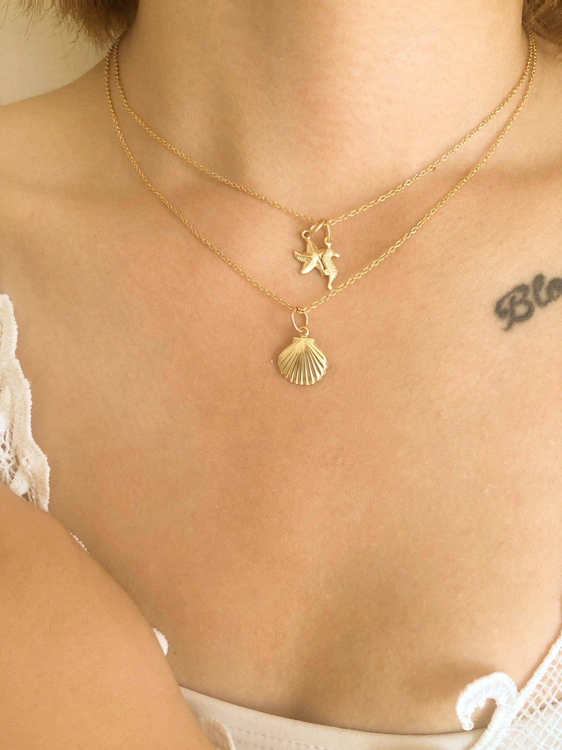 Ariel Clamshell Necklace