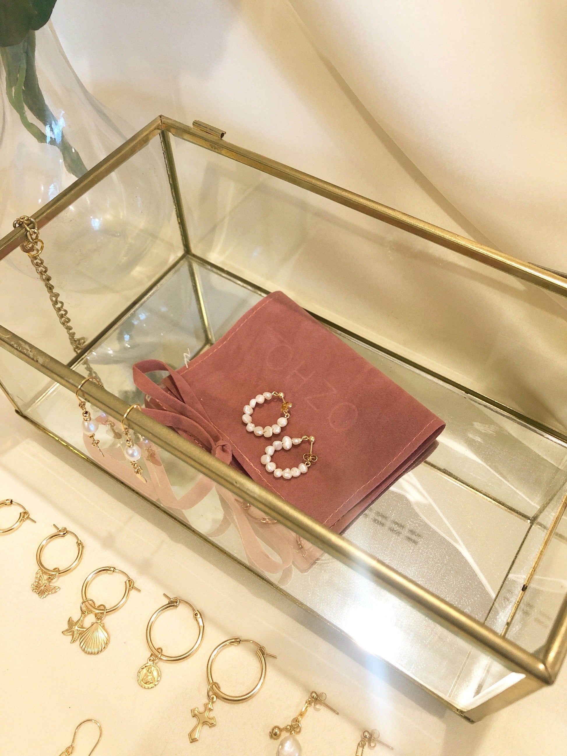 Rachel Pearl Stud Earrings