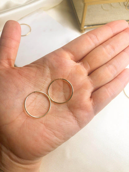 Mia 24mm Endless Hoops