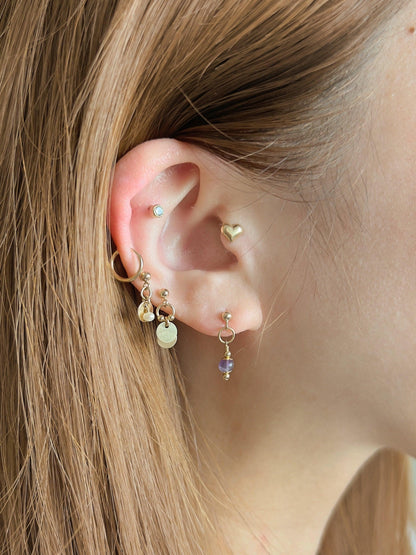 Aisha Amethyst Stud Earrings