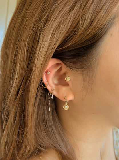 Lucy Pearl Stud Earrings