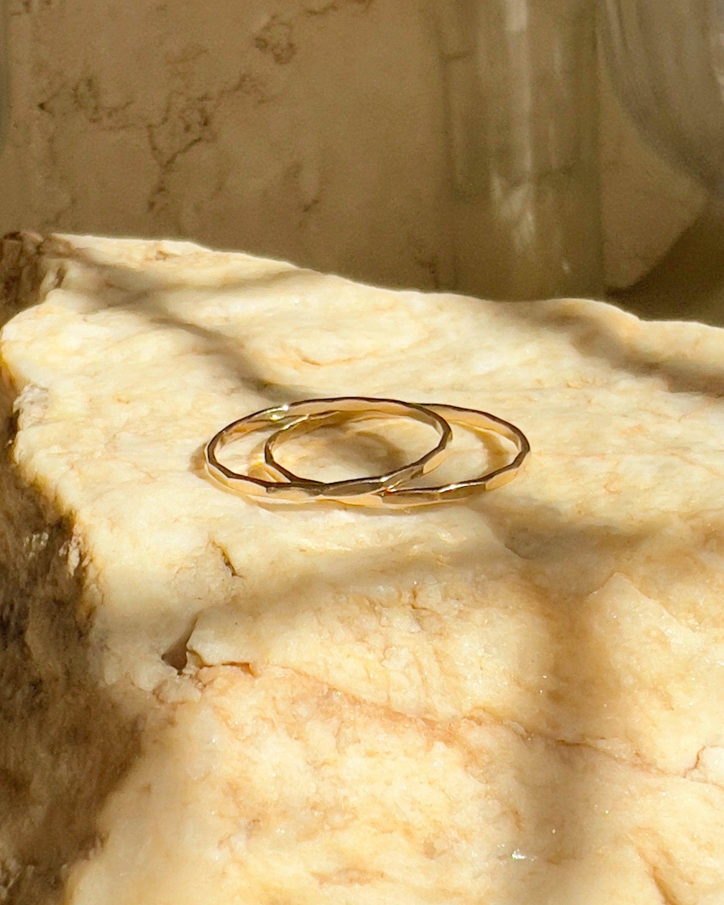 Donna Hammered Stacking Ring